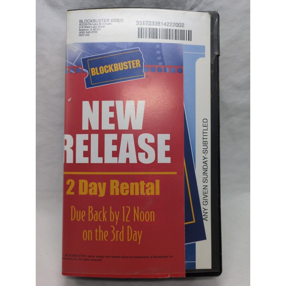 *Empty Box* Blockbuster Any Given Sunday Blockbuster Video Clamshell Case